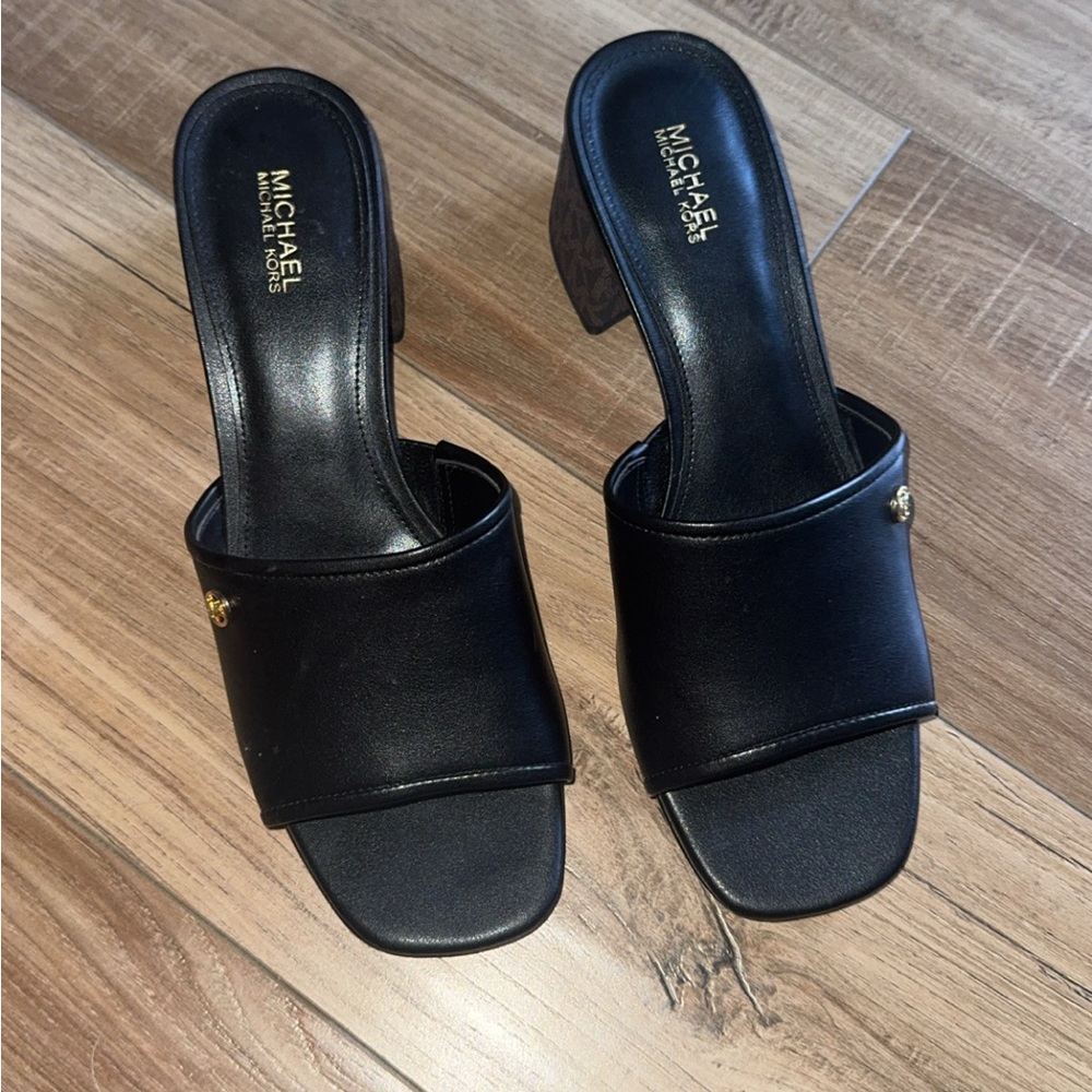 Michael Kors Black Mules Sleek Minimalist Design
